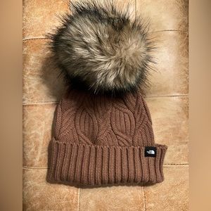 North face pom pom youth hat